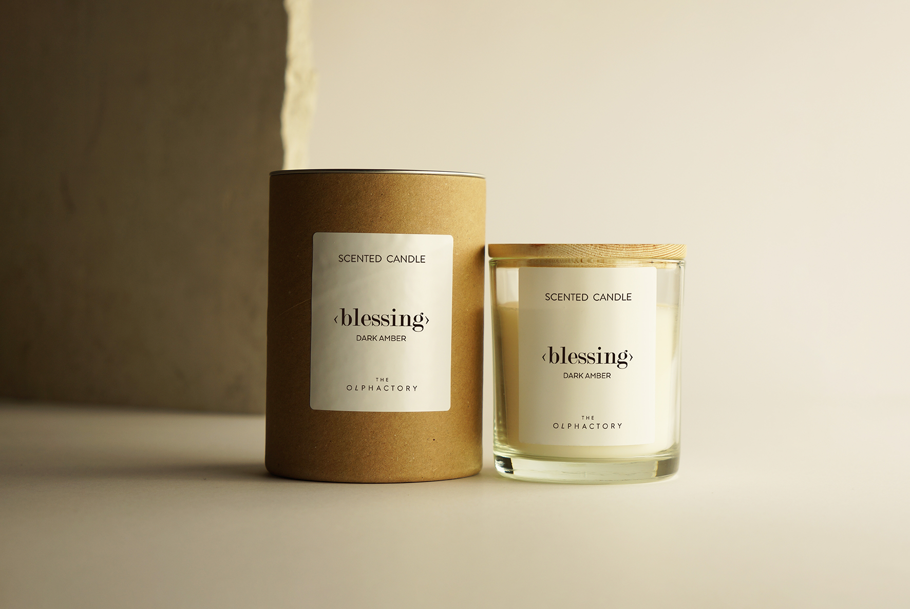 Duftkerze M - Dark Amber