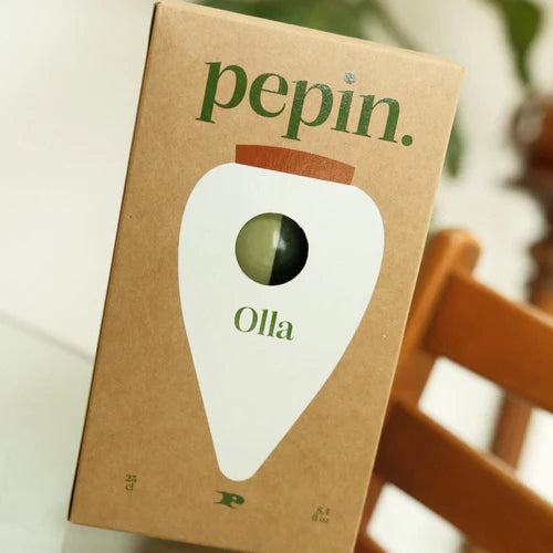 Olla - grün/hellgrün gestreift