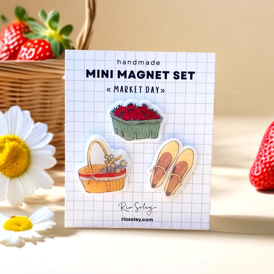Mini Magnet Set - Market Day