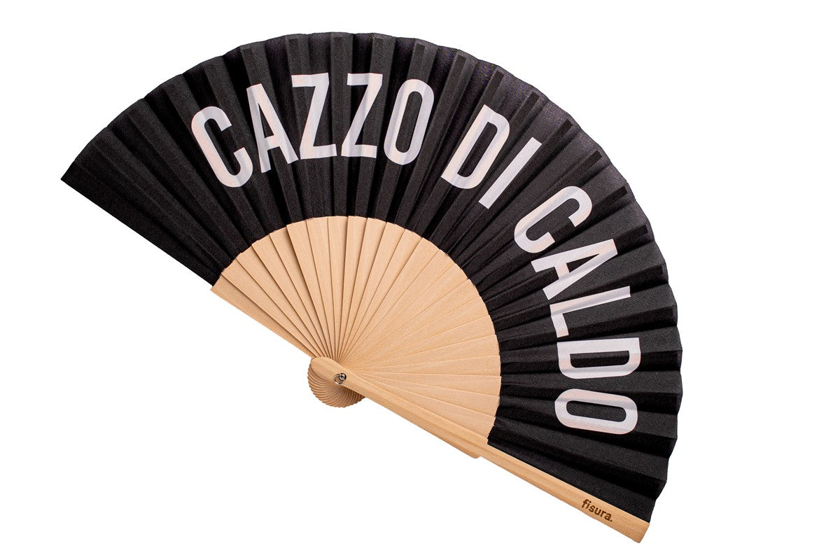 Fächer Cazzo di Caldo schwarz