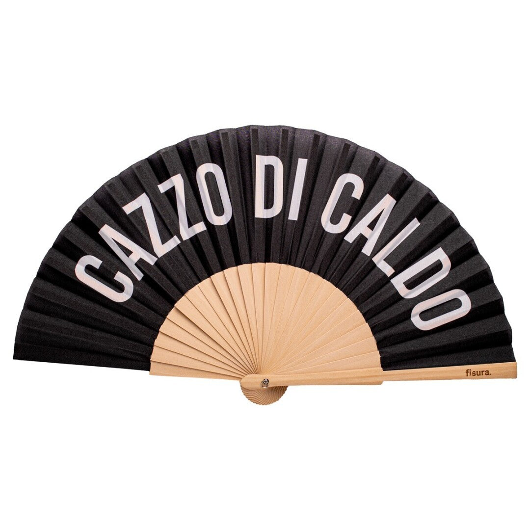 Fächer Cazzo di Caldo schwarz