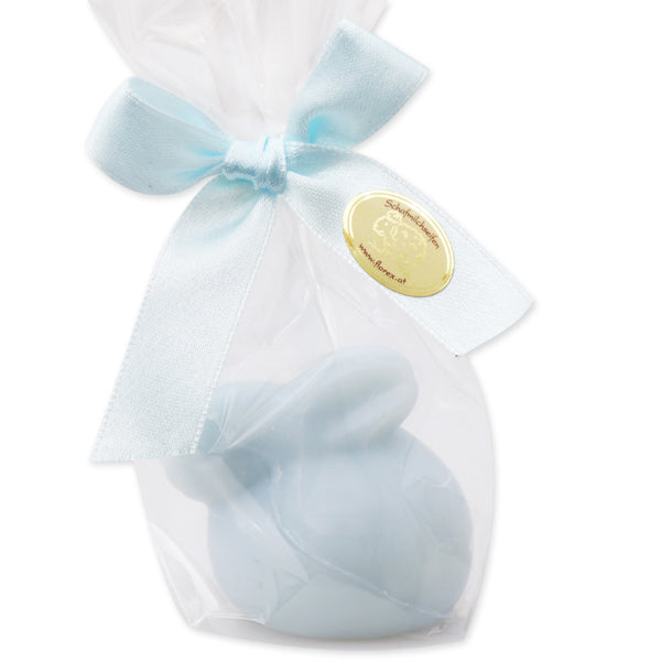Schafmilchseife Hase liegend 40g blau
