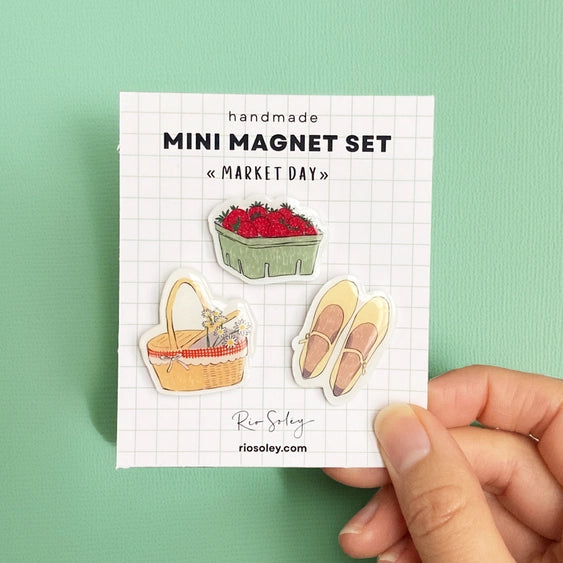 Mini Magnet Set - Market Day