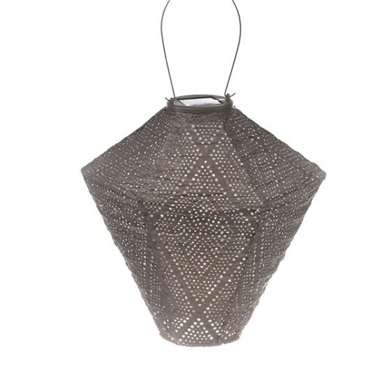 Solar Lampion Ikat Diamond taupe