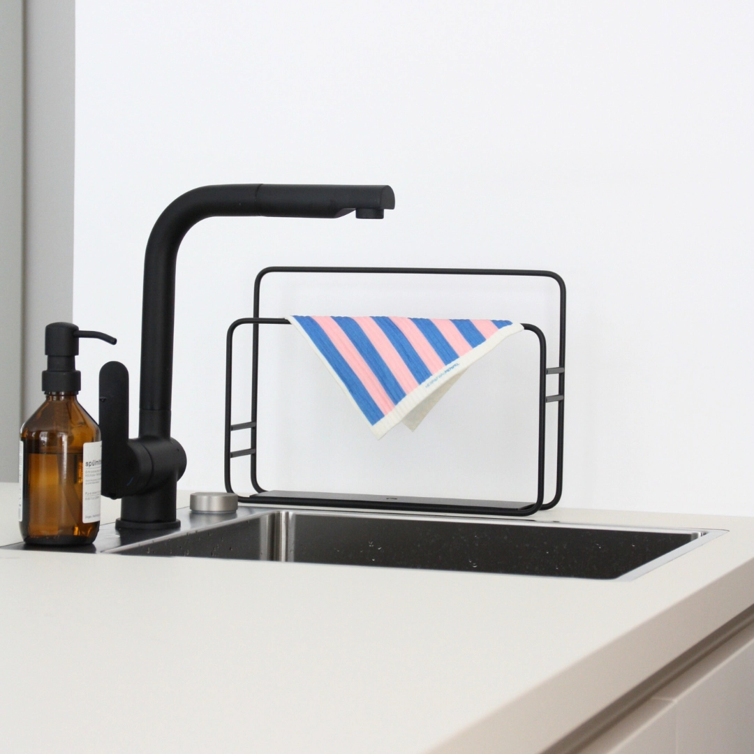 Schwammtuch Streifen blau/rosa