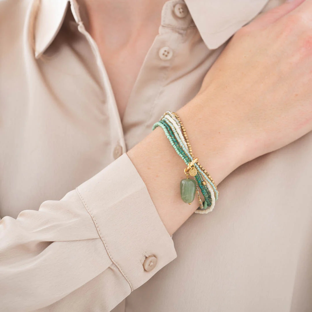 Armband Nirmala Aventurine grün