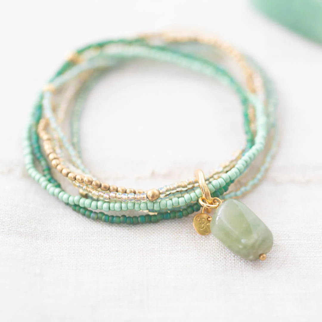 Armband Nirmala Aventurine grün
