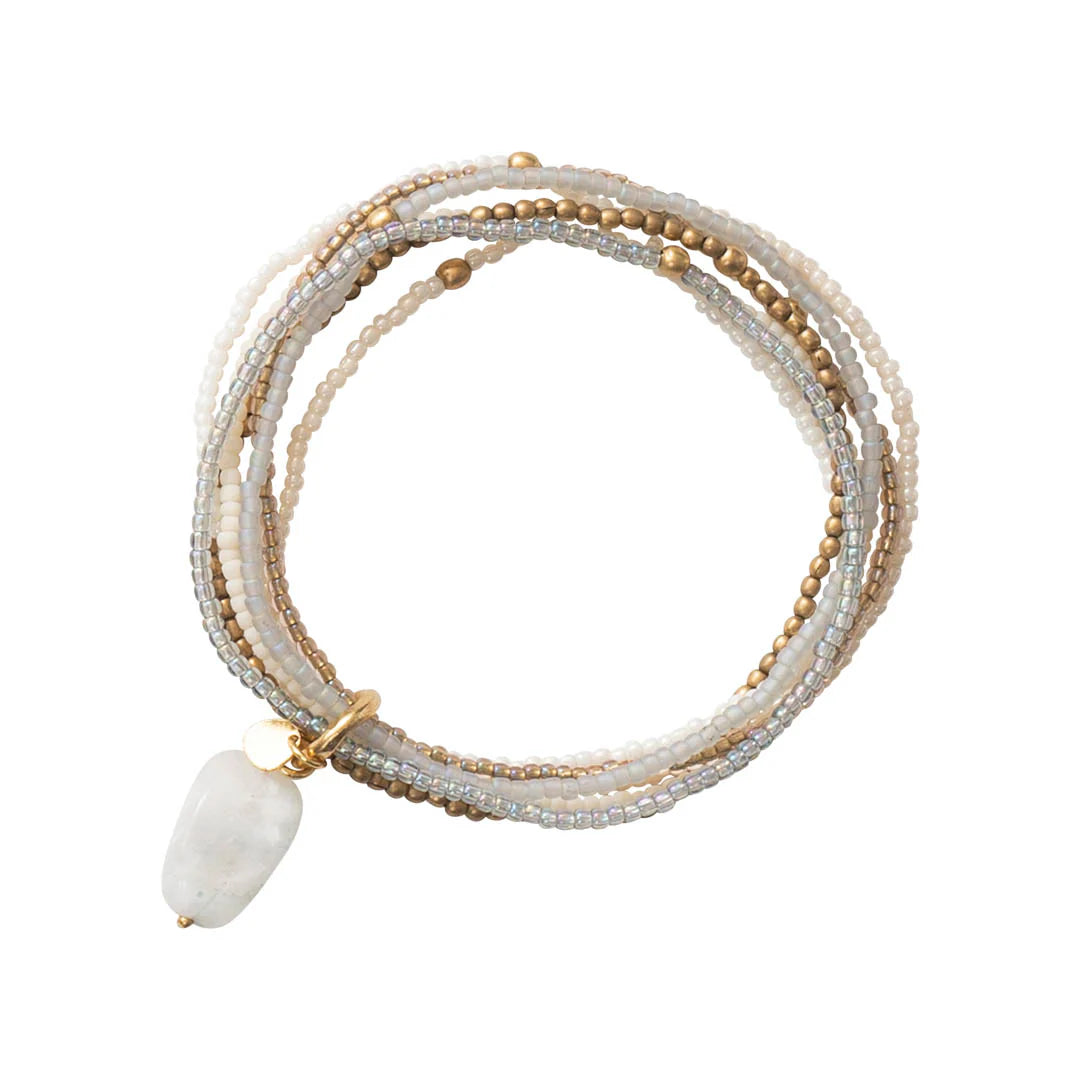 Armband Nirmala Moonstone weiss