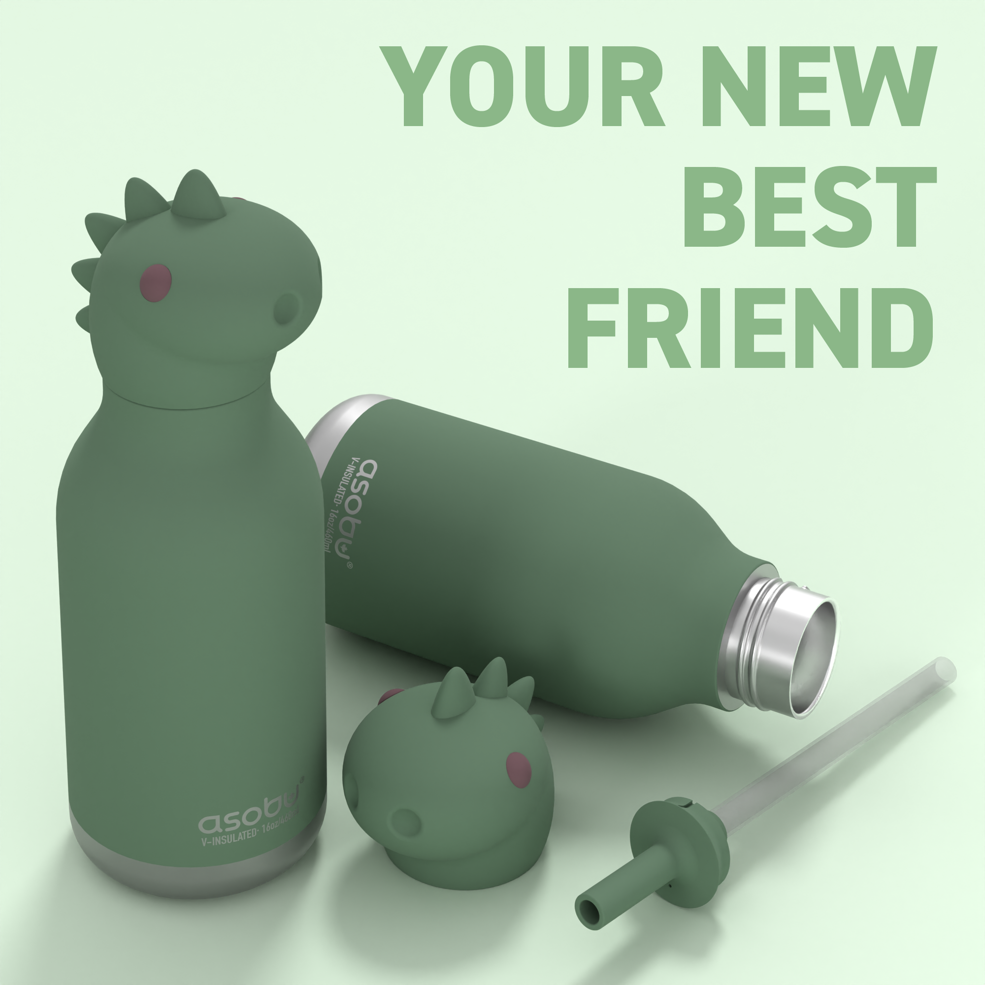 Trinkflasche Bestie Bottle - Dinosaurier