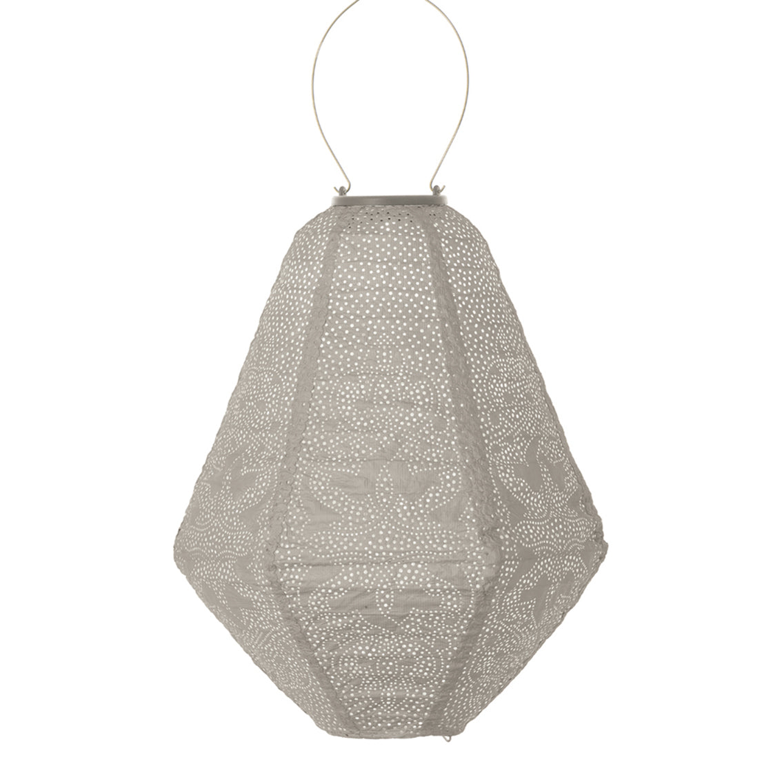Solar Lampion Marrakesh Can Light Taupe
