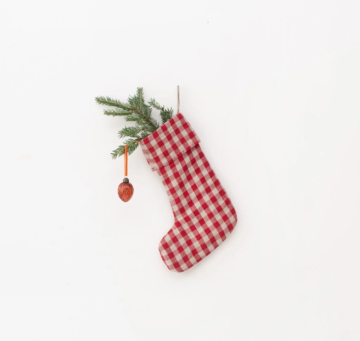Weihnachtsstrumpf Leinen