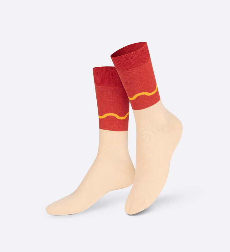 Socken Hot Dog
