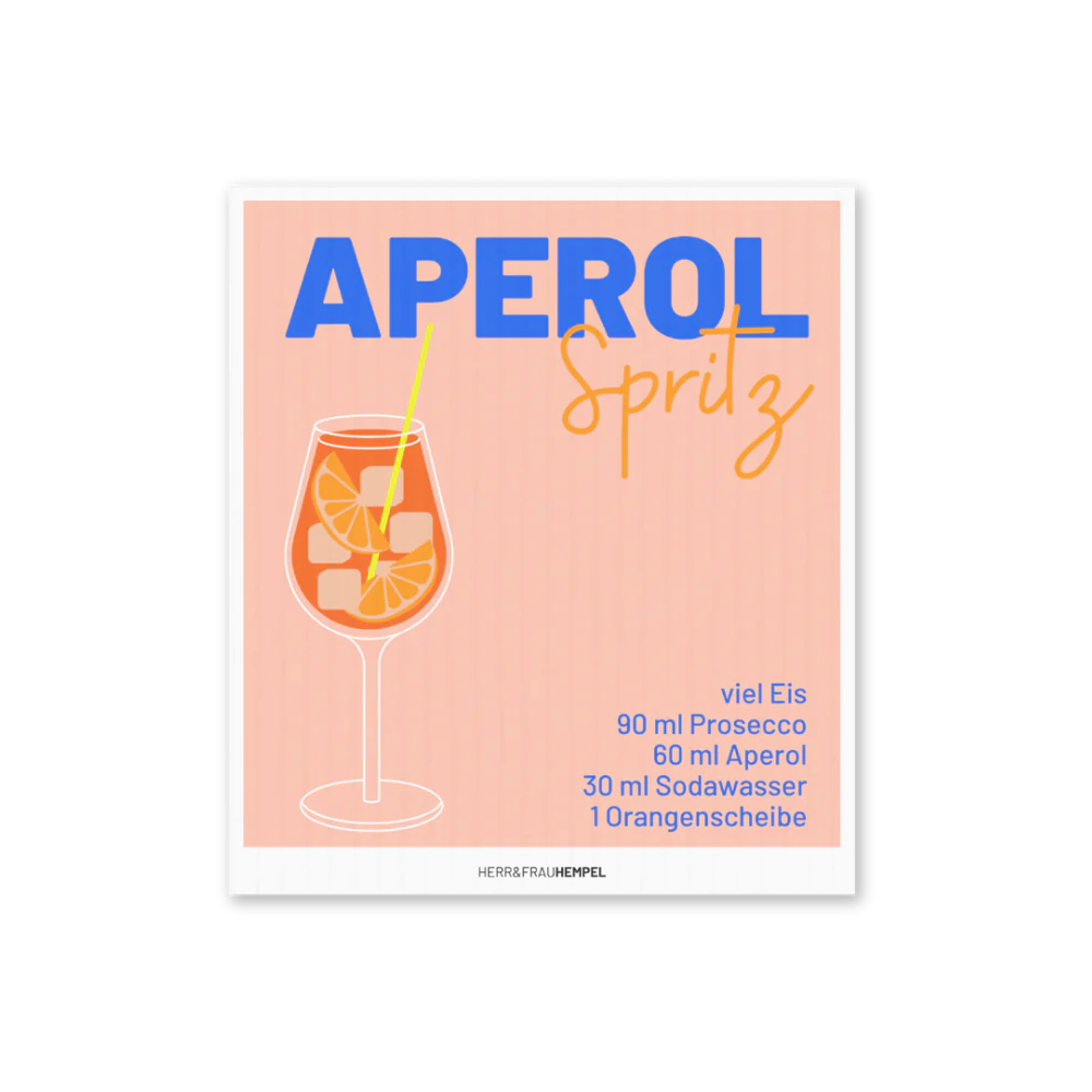Schwammtuch Aperol Spritz