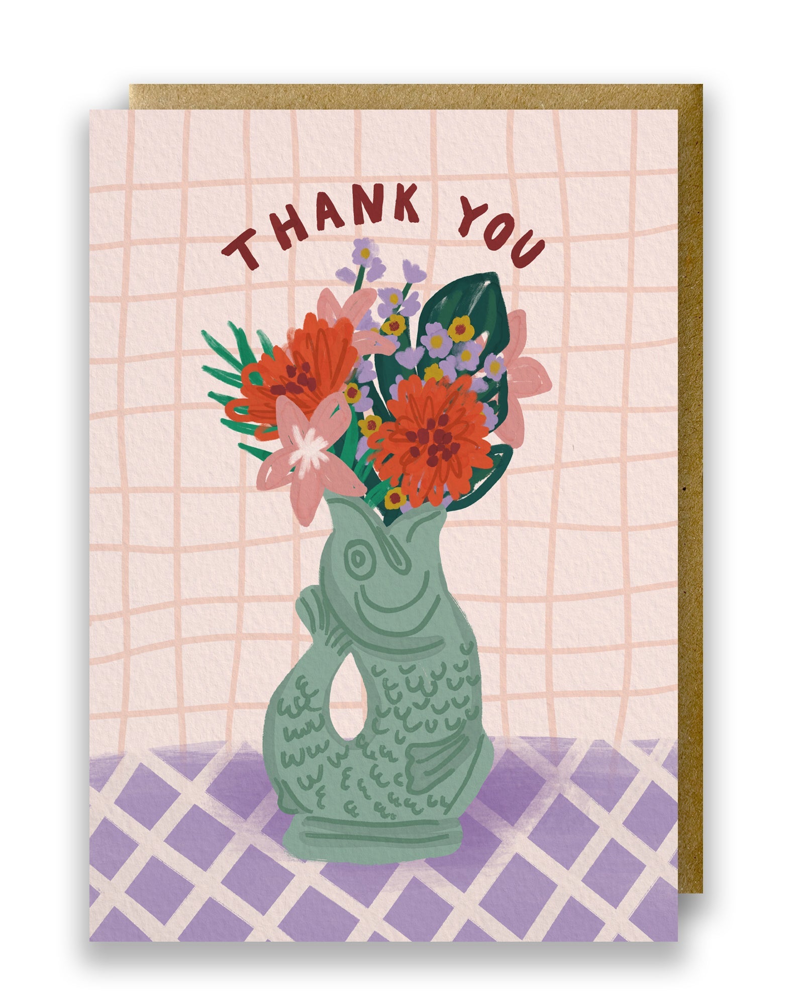 Postkarte Thank you Gluckigluck sage