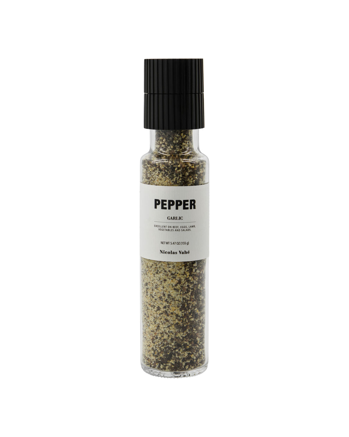 Pfeffermühle mit Knoblauch