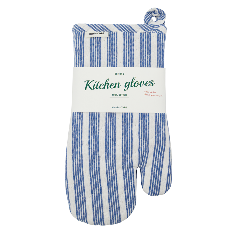 Ofenhandschuhe 2er-Set blau