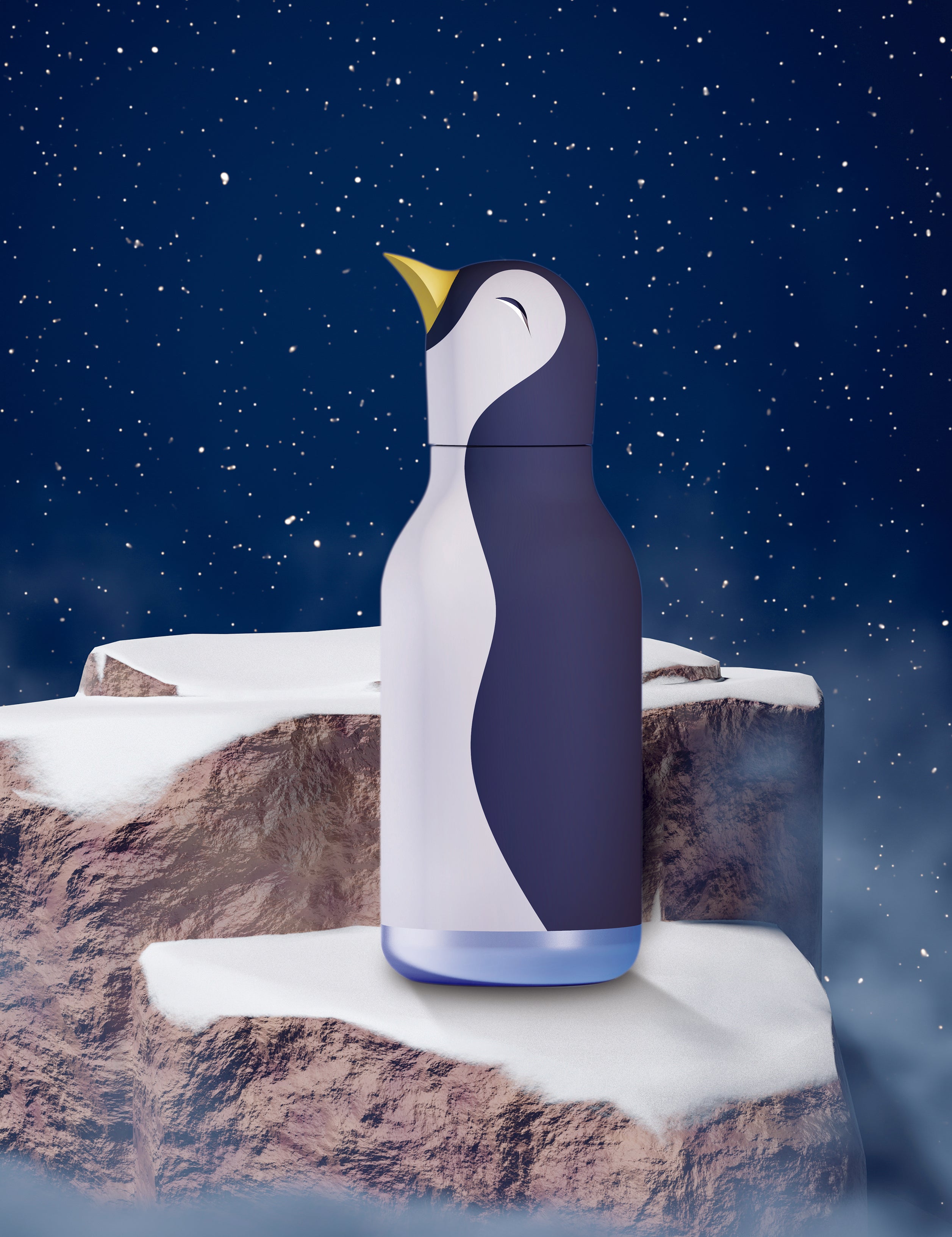 Trinkflasche Bestie Bottle - Pinguin