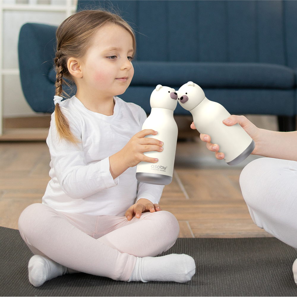 Trinkflasche Bestie Bottle - Polarbär