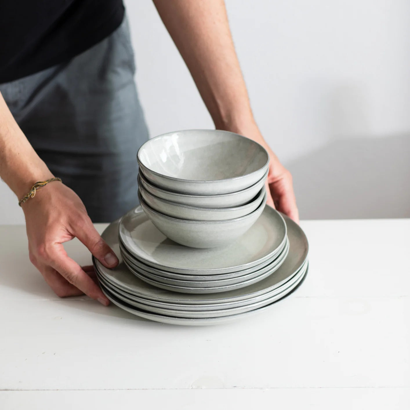 Frühstücksteller Midnight Grey