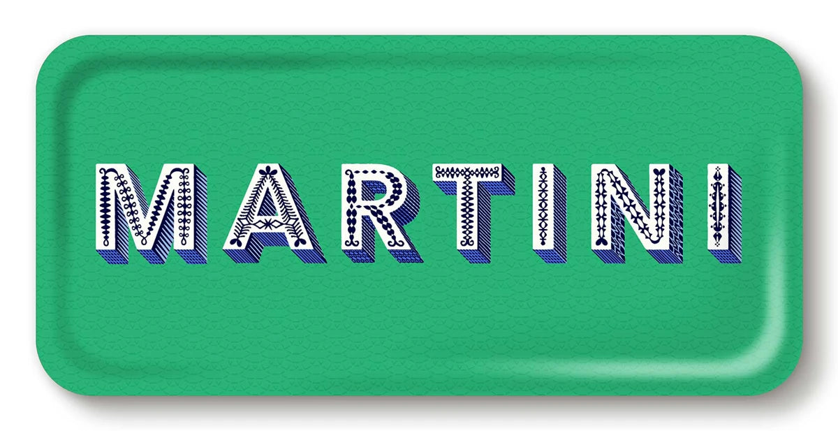 Tablett Martini bright green 32x15 cm
