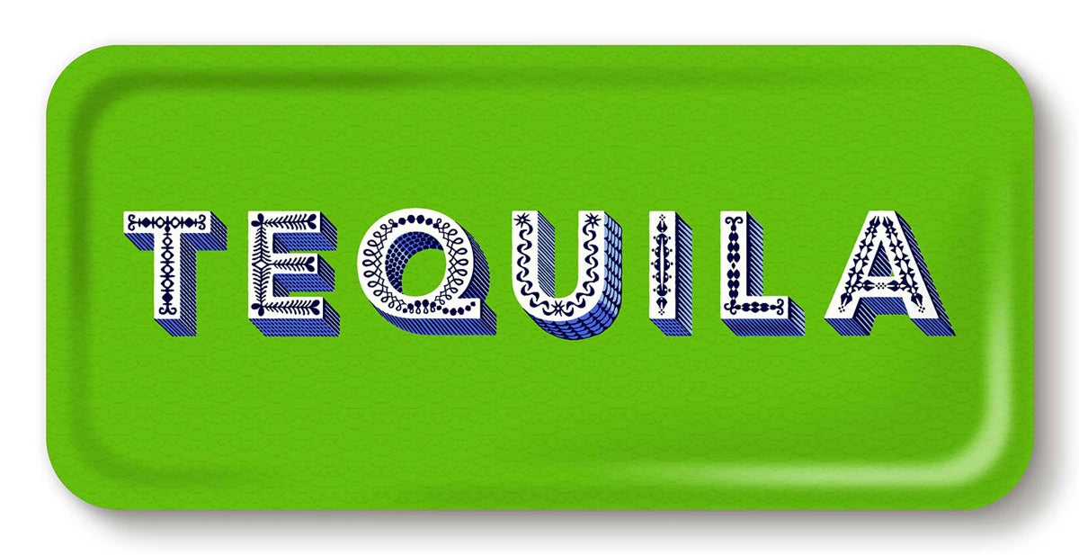 Tablett Tequila green 32x15 cm