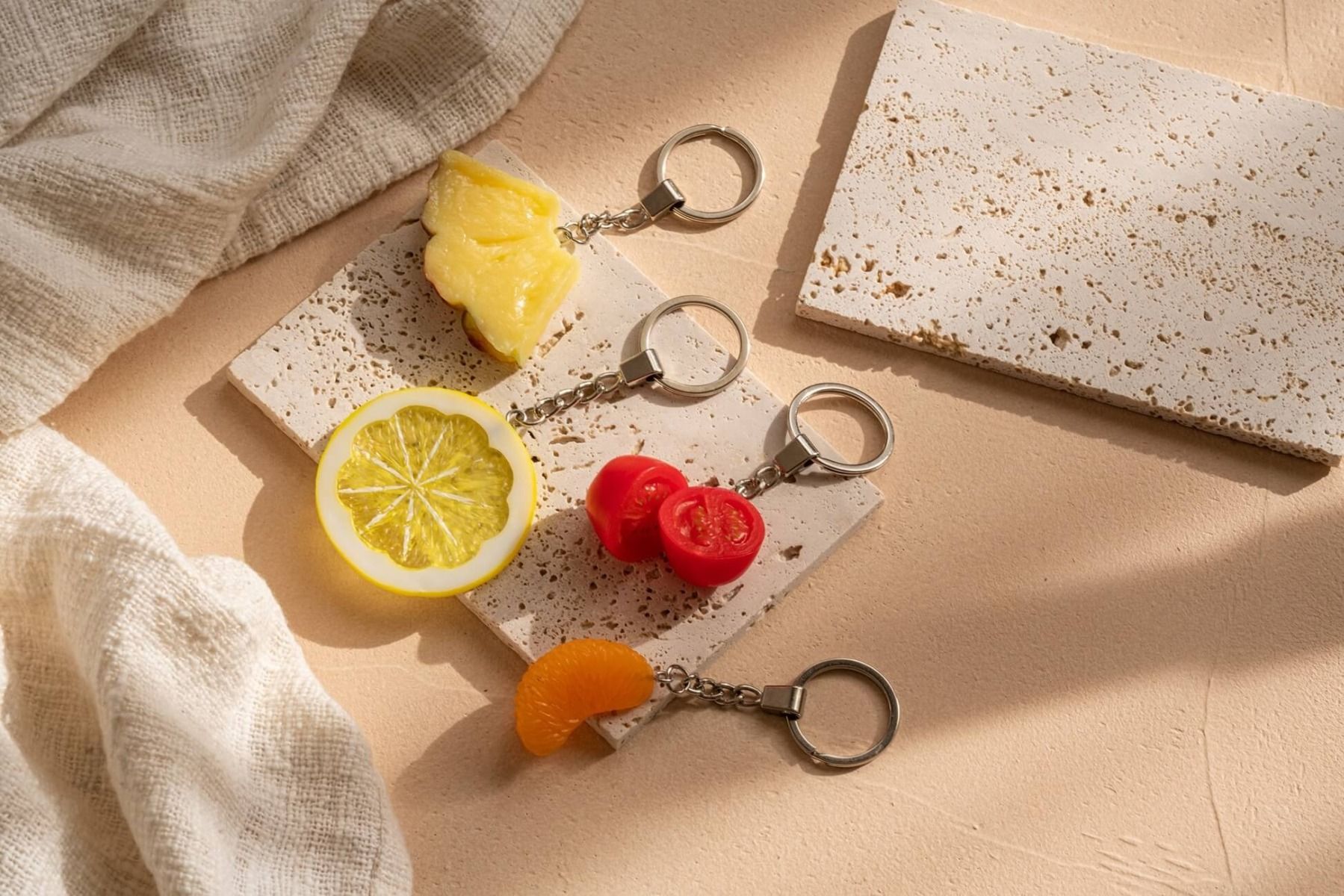 Schlüsselanhänger Mandarine