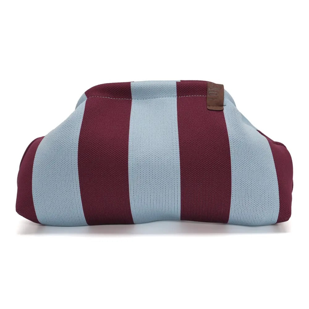 Tasche Emma aubergine/hellblau