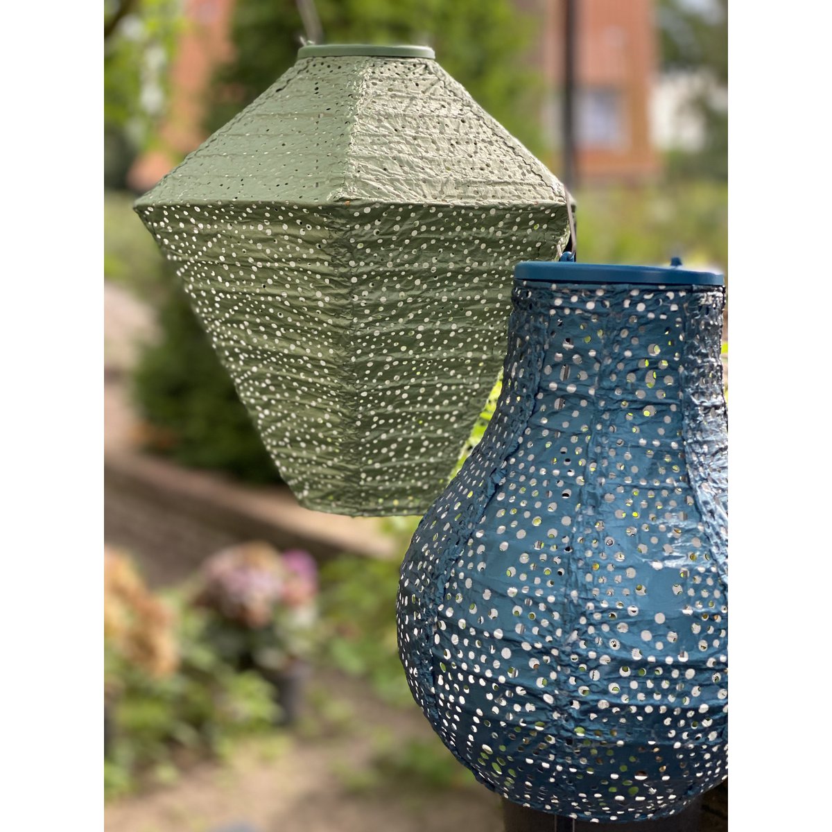 Solar Lampion Sashiko Diamond
