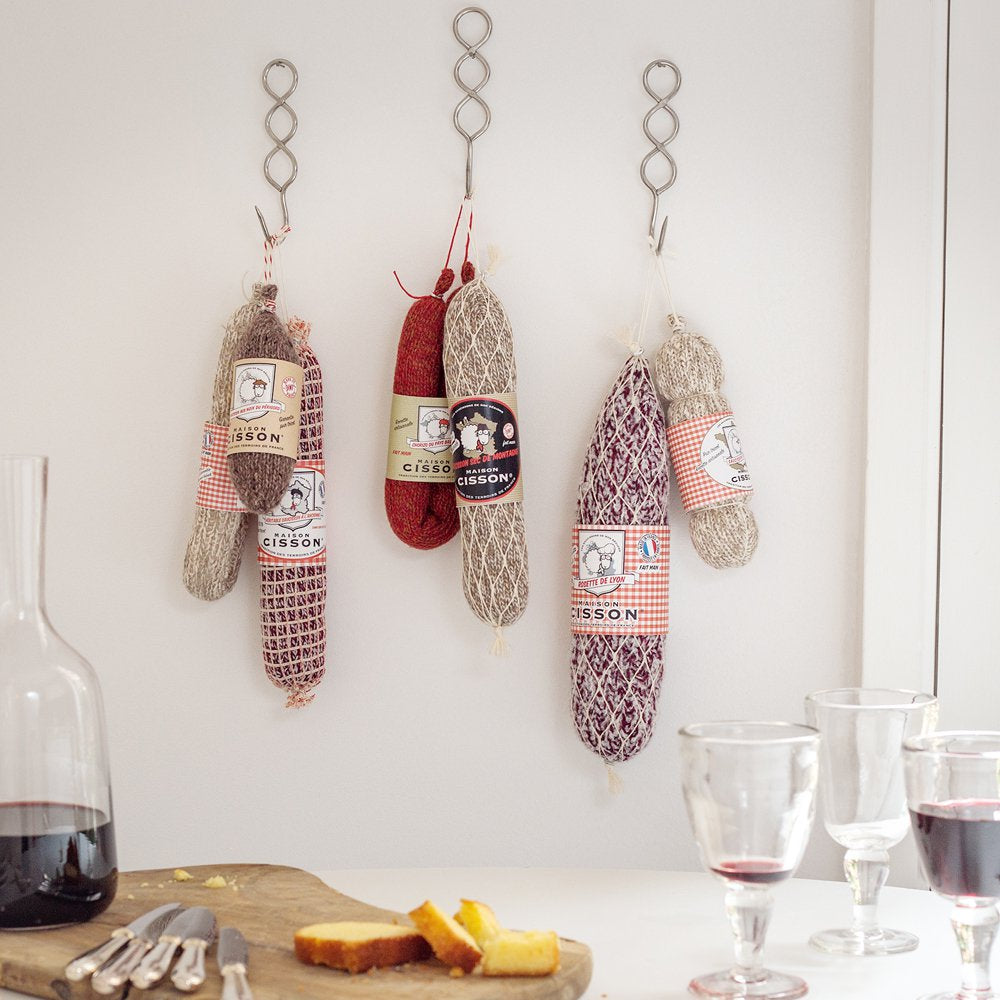 Wurst gestrickt "Le saucisson sec de montagne"