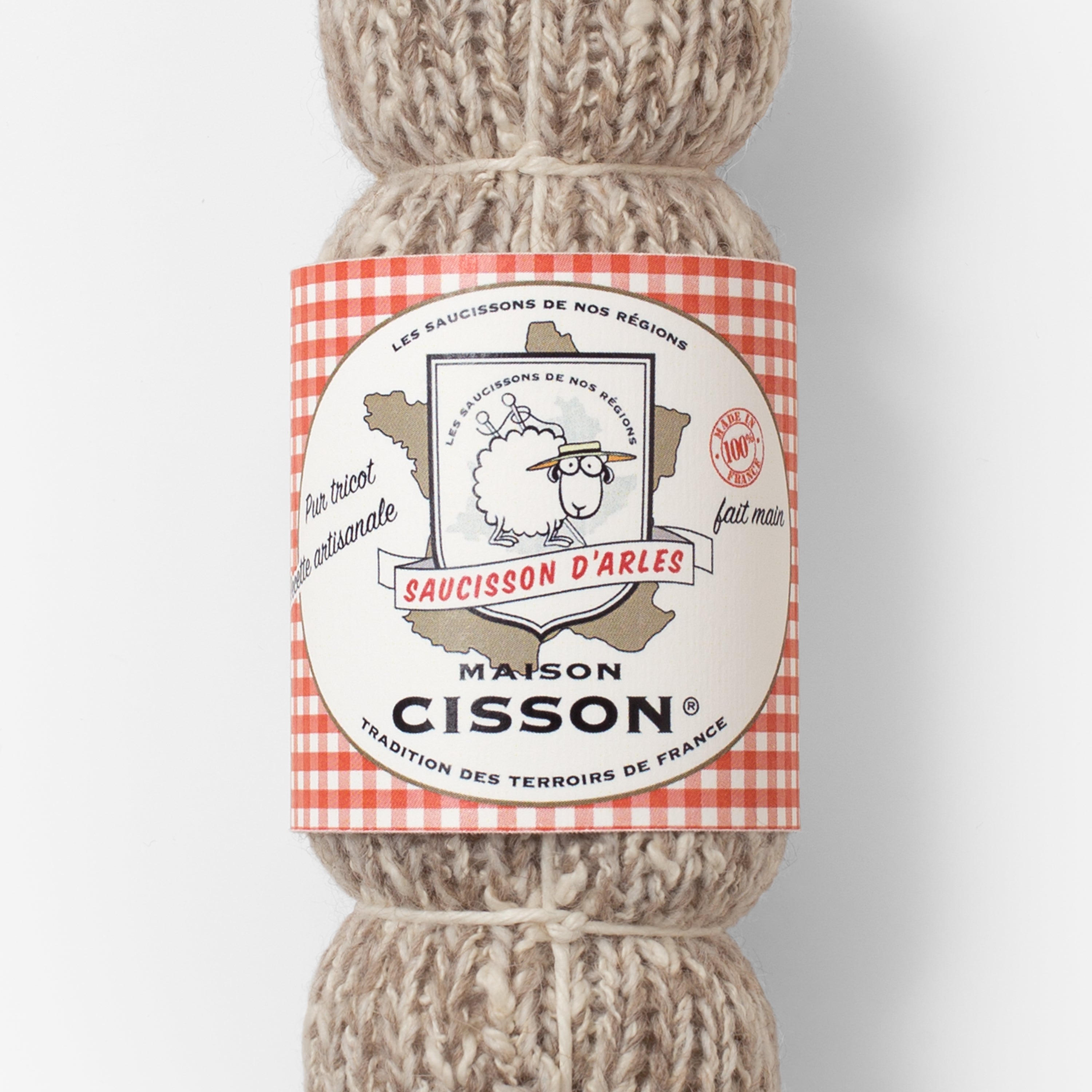 Wurst gestrickt "Le saucisson d’Arles"