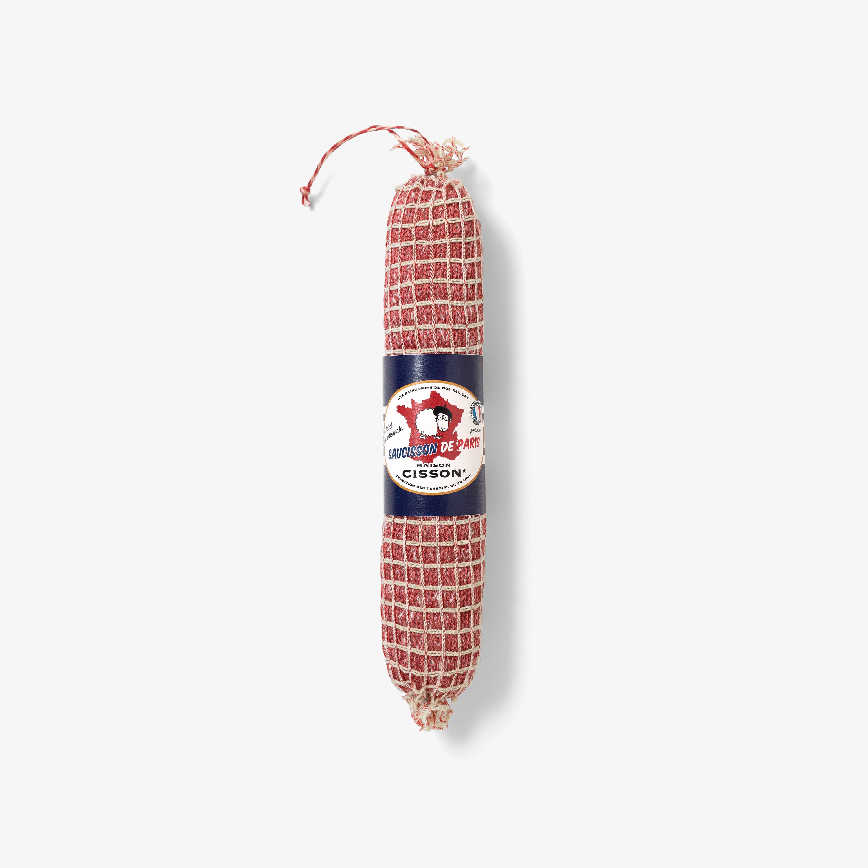 Wurst gestrickt "Le saucisson de Paris"
