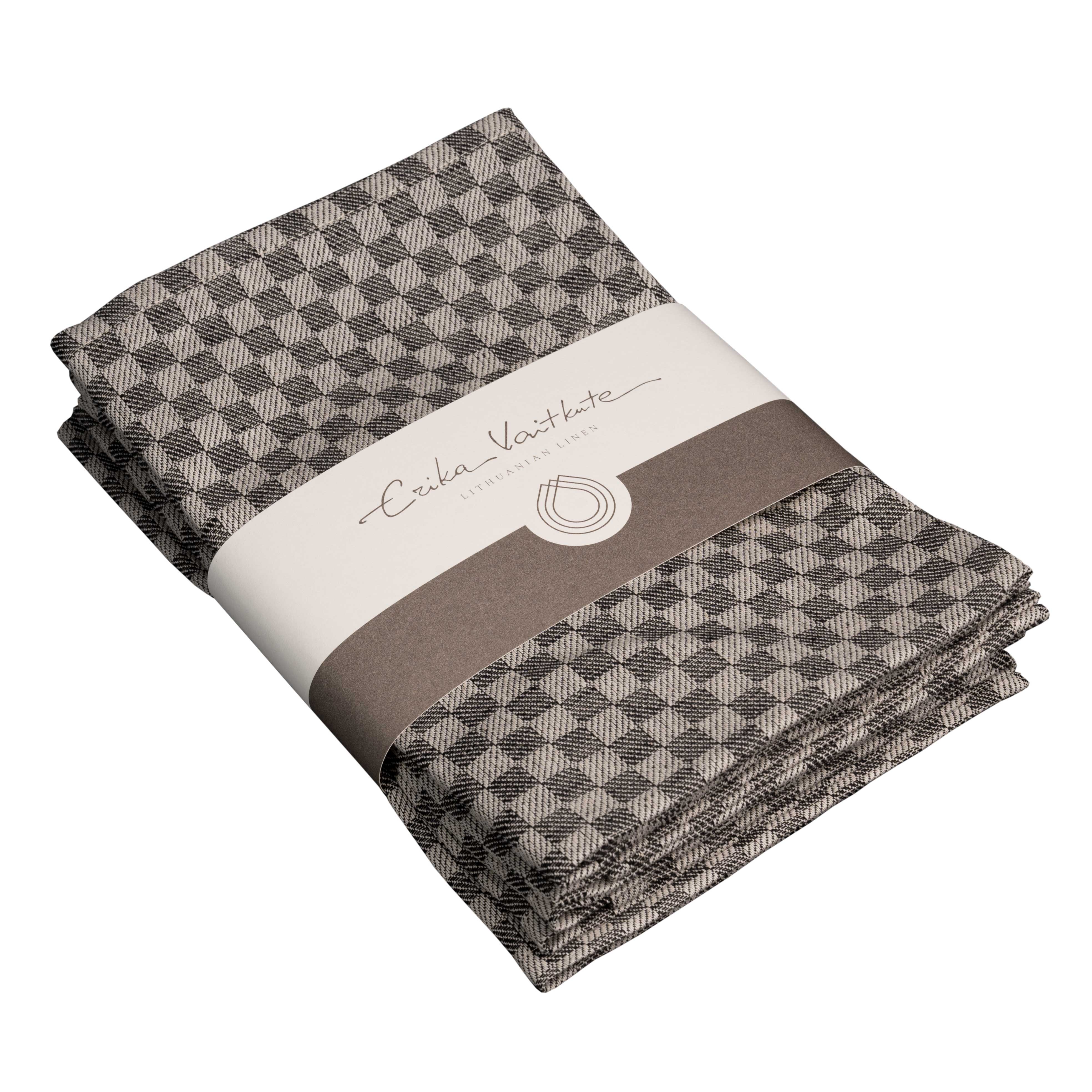 Serviette Schachbrett 46x46cm