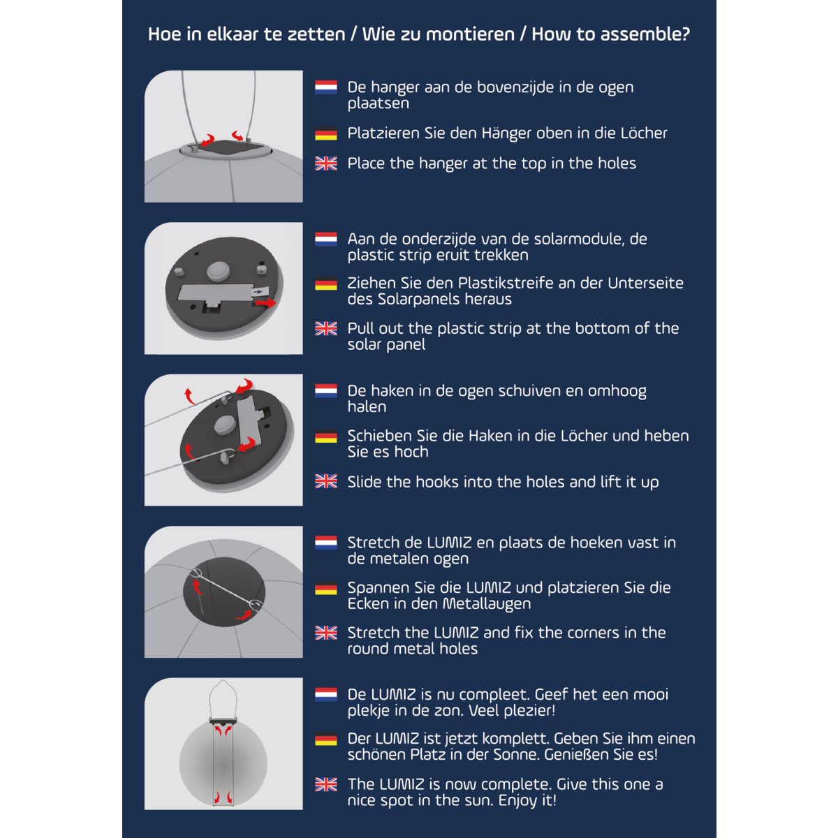 Solar Lampion Bazaar rund