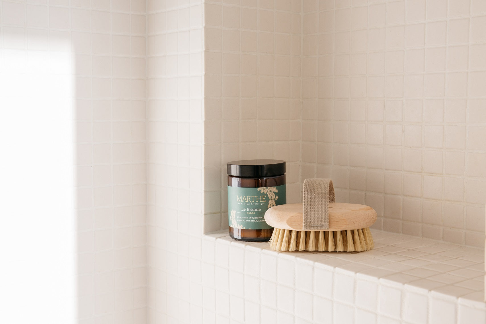 Massagebürste Buche