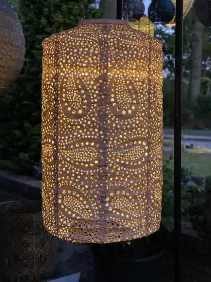 Solar Lampion Paisley Zylinder klein