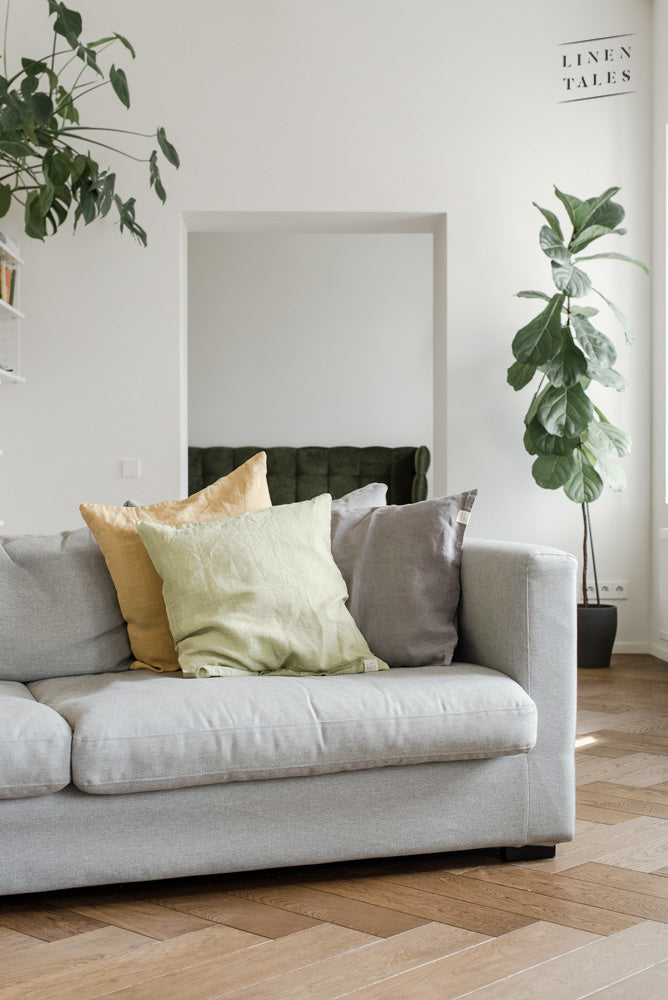 Leinen Kissenbezug 40x40cm