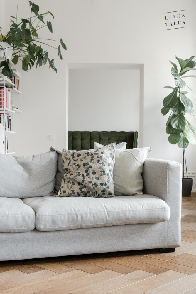 Leinen Kissenbezug 40x40cm