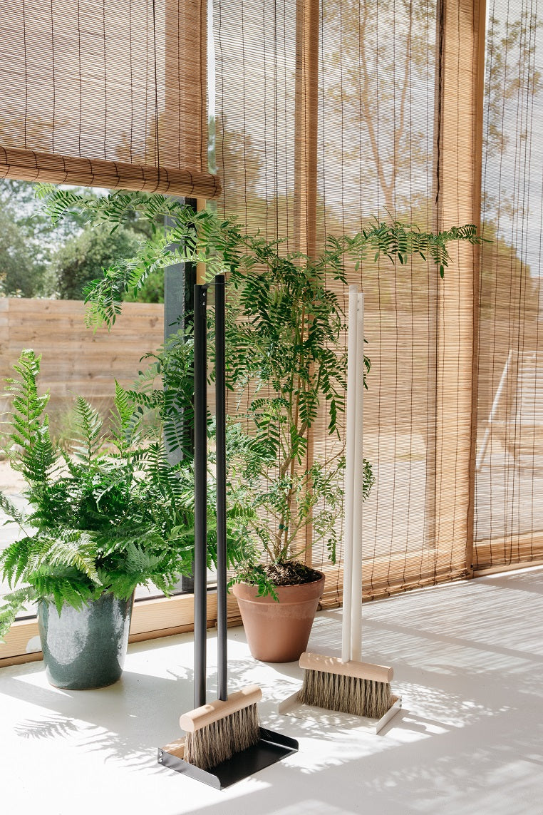 Kehrschaufel mit Besen natur