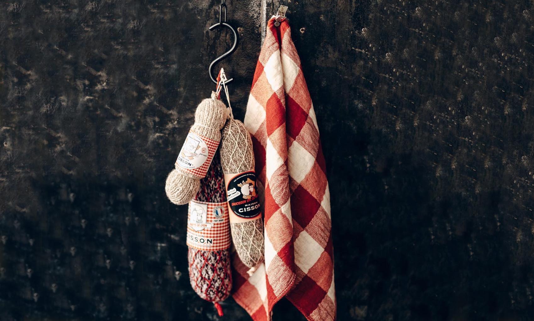 Wurst gestrickt "Le saucisson d’Arles"