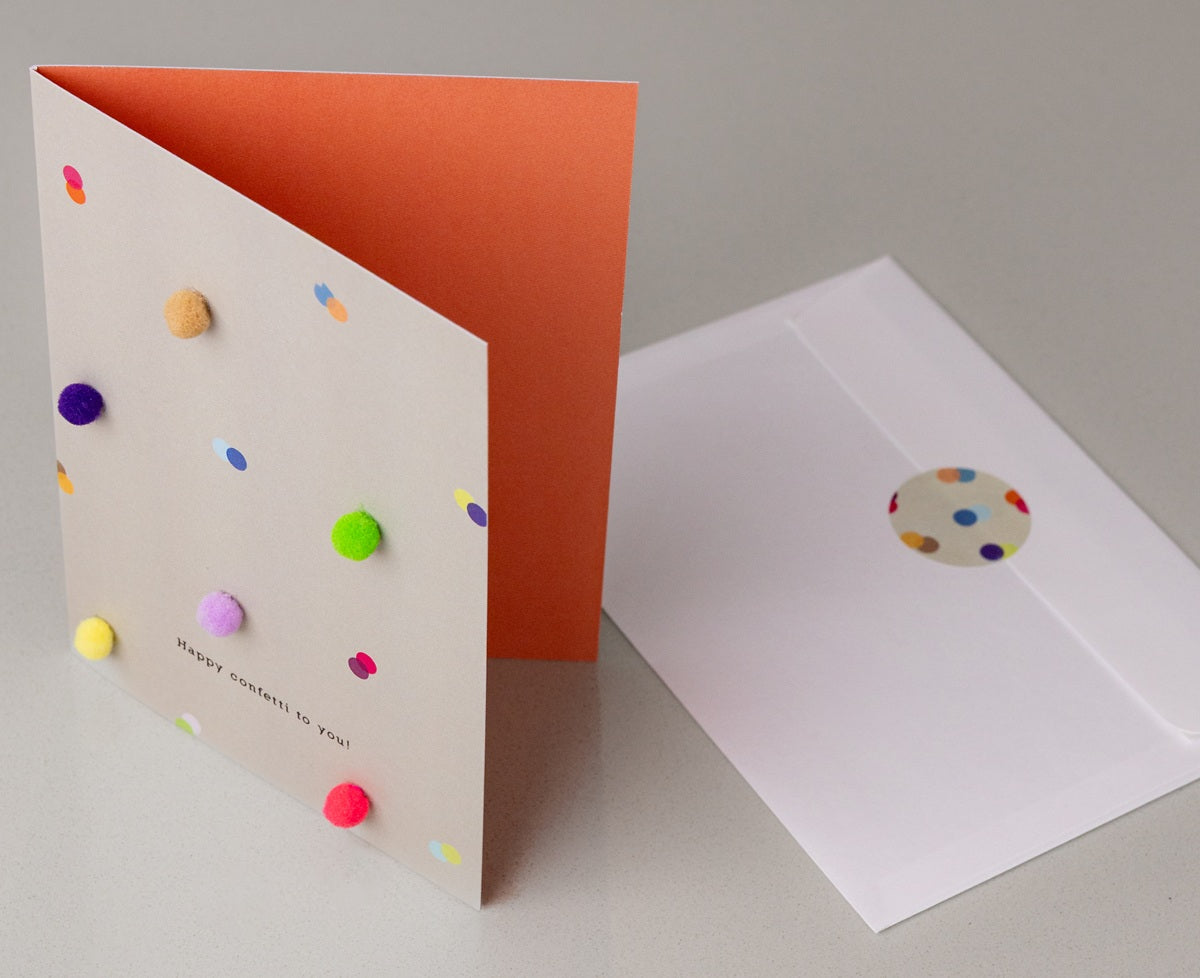 Postkarte Happy Confetti