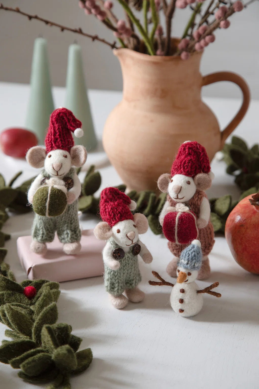 Maus Mädchen Mini mit Hose grün und Geschenk