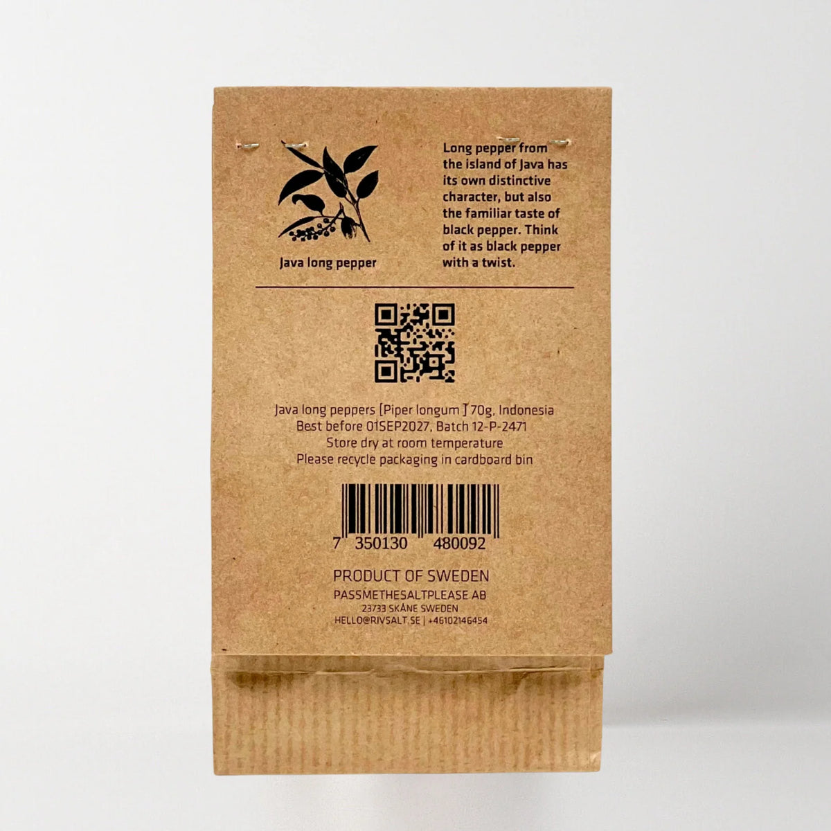 Nachfüllpackung Stangenpfeffer in Papierbeutel