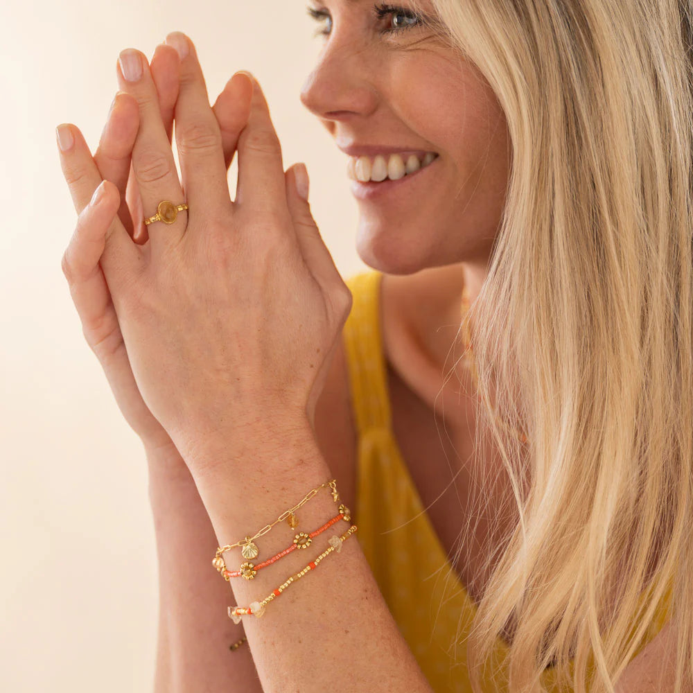 Armband Flashy Citrine rot