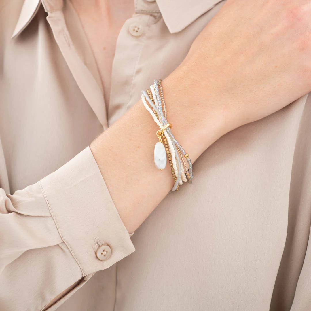 Armband Nirmala Moonstone weiss