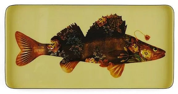 Plateau rechteckig Flower Fish