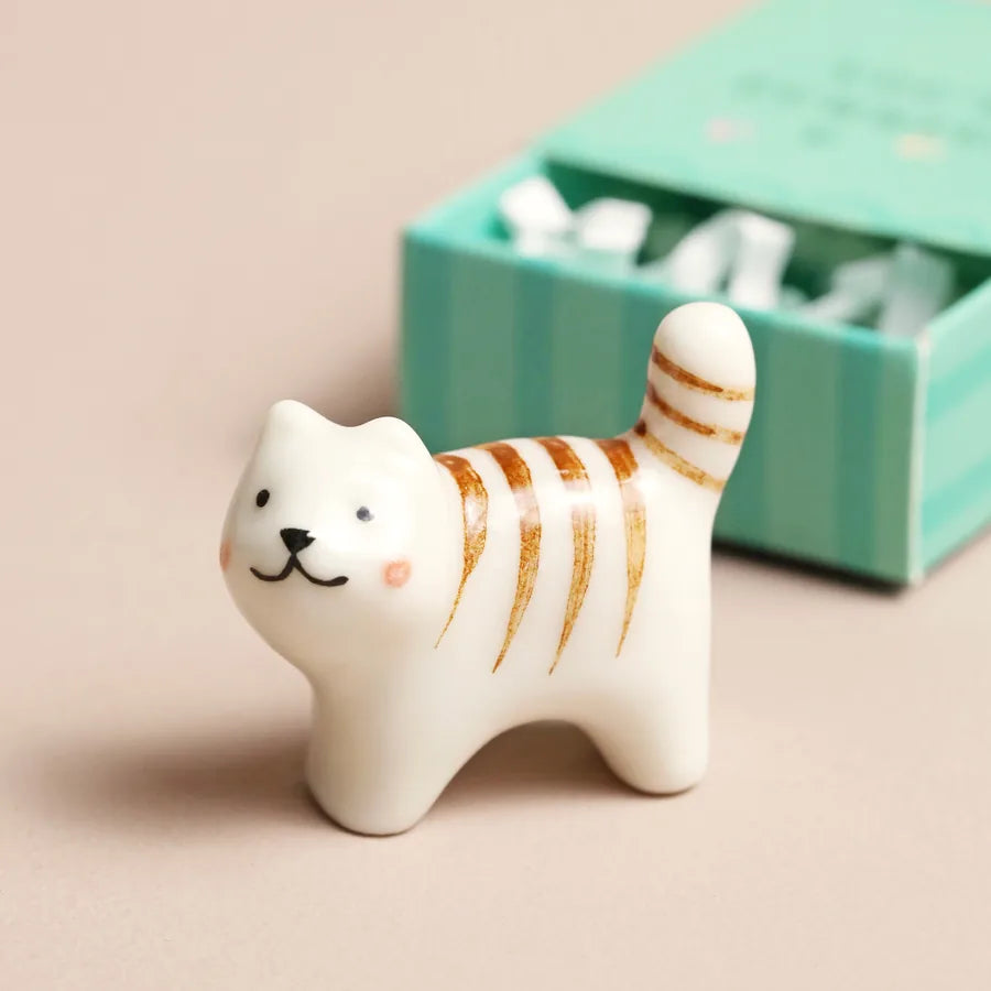 Glücksbringer Keramik Katze