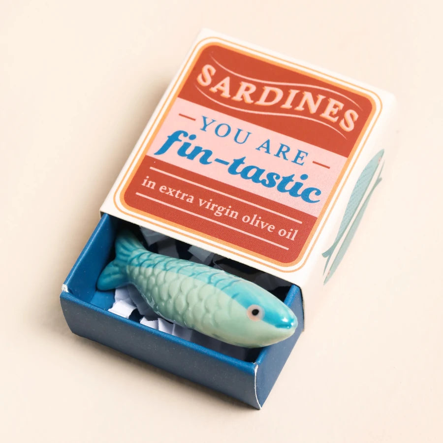 Glücksbringer Keramik Sardine