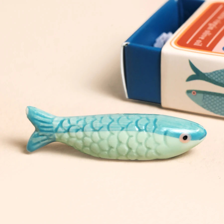 Glücksbringer Keramik Sardine