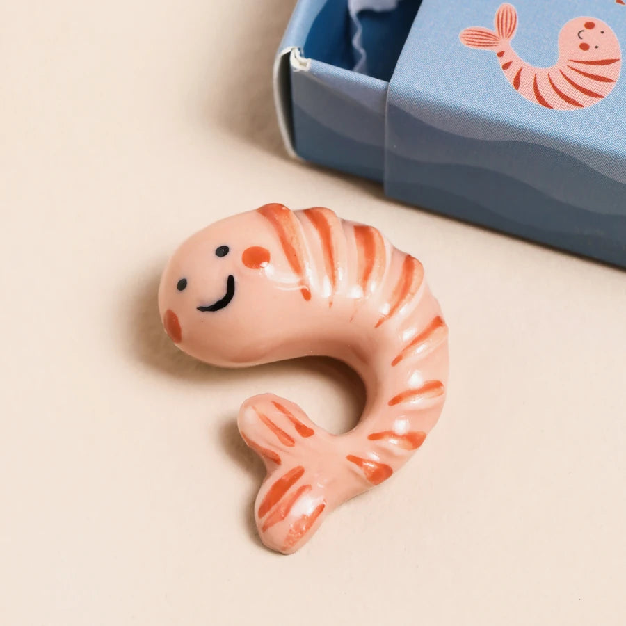Glücksbringer Keramik Shrimp