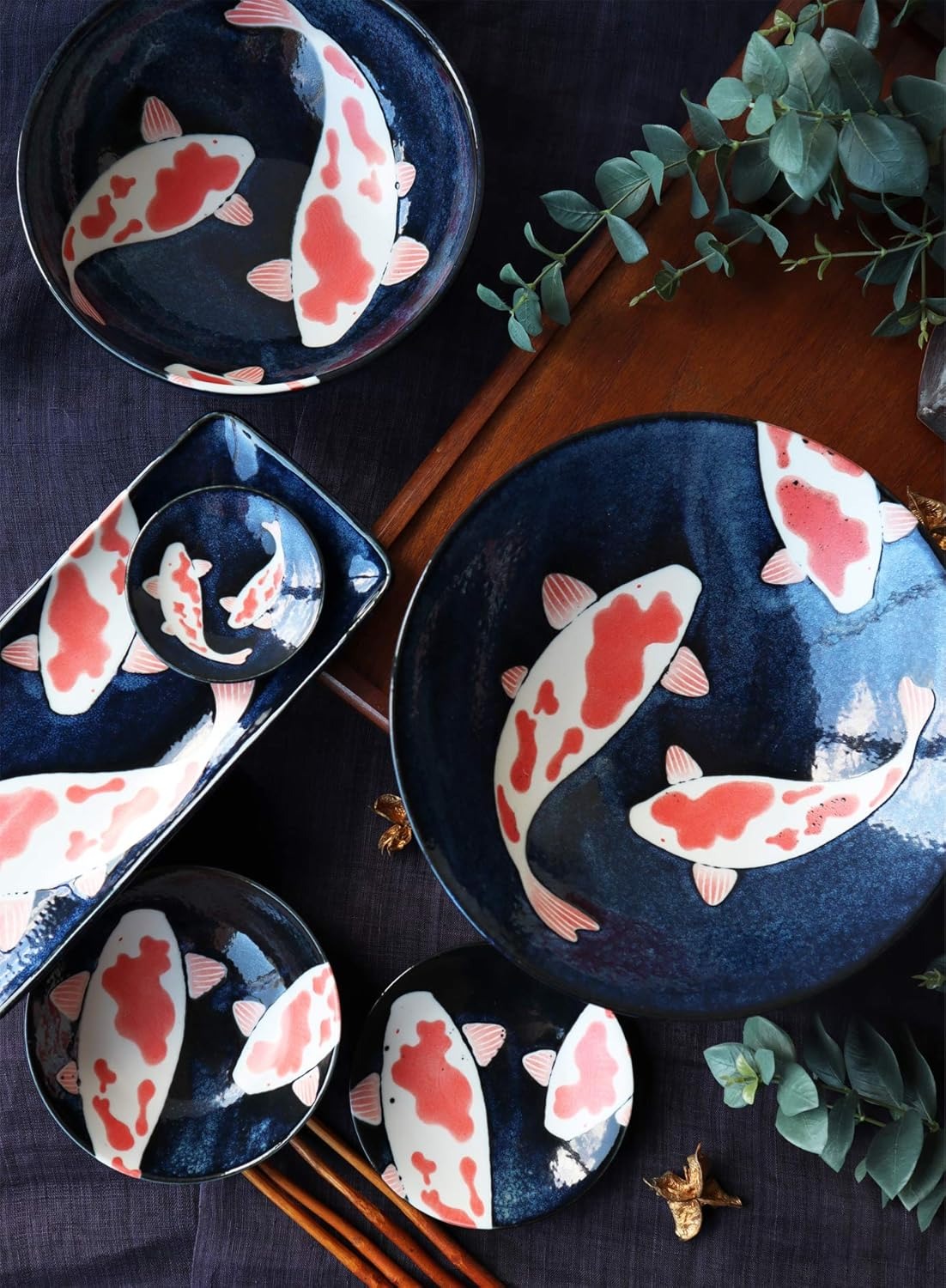Ramen Bowl rund Koi